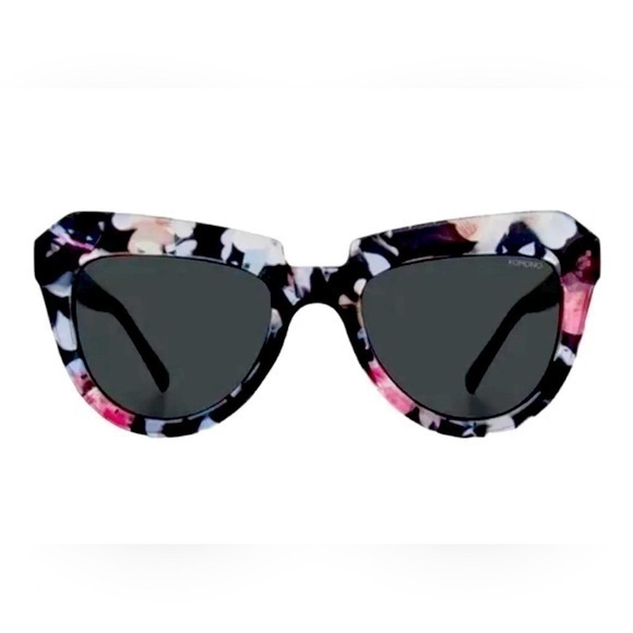 Anthropologie Accessories - New KOMONO sunglasses cateye Stella Floral black pink